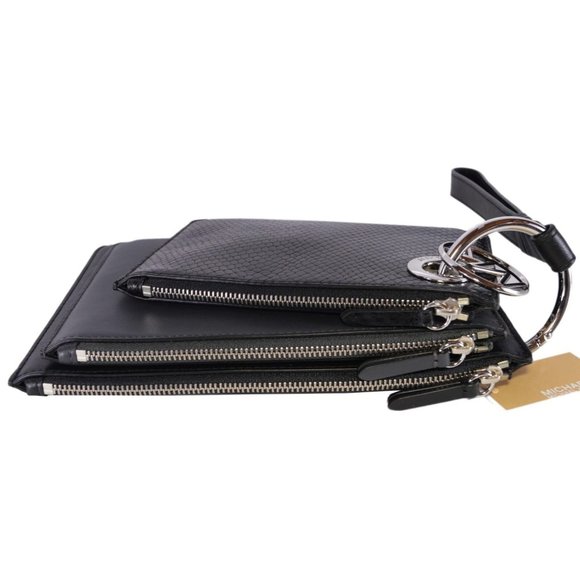 Michael Kors Tri Color Leather Triple Pouch Pouch - Picture 4 of 7